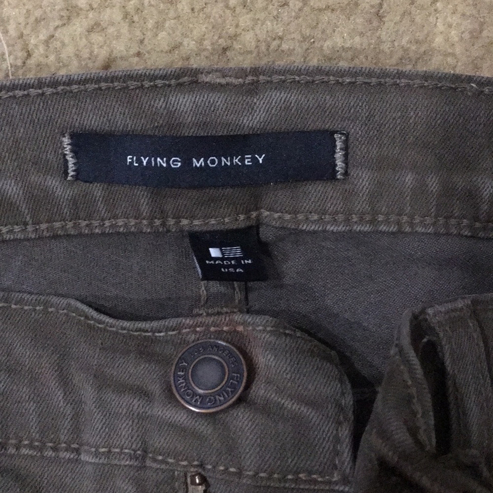 Flying Monkey Olive Green Women’s Jeans Size 30